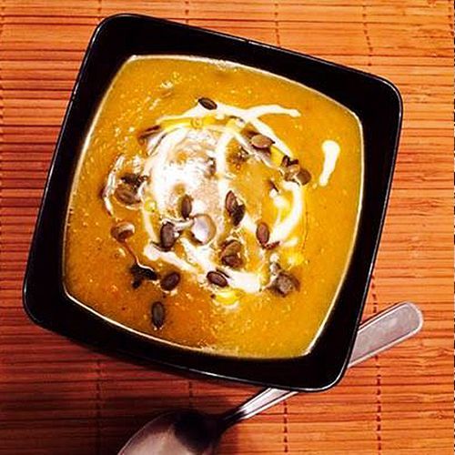 Crema de calabaza y naranja